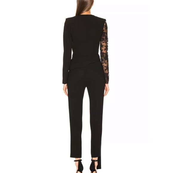 🖤 GIVENCHY Romantic Lace Draped Jumpsuit 44/12 - Picture 4 of 12